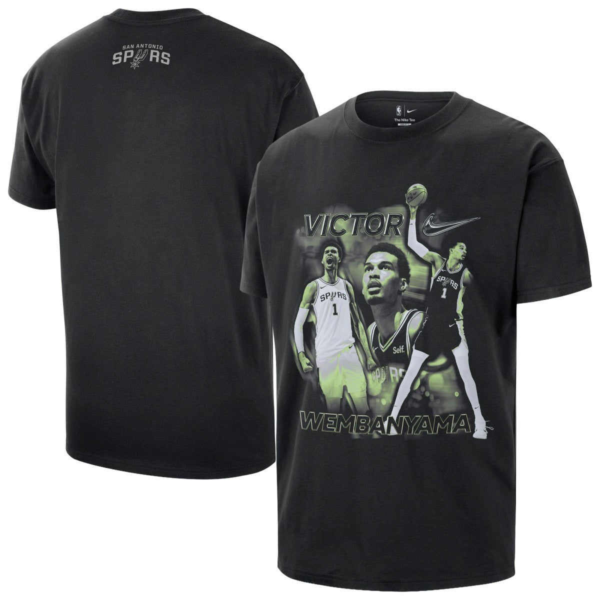 Victor Wembanyama San Antonio Spurs Unisex Athlete T-Shirt Black - Nike