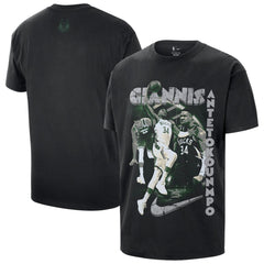 Giannis Antetokounmpo Milwaukee Bucks Unisex Athlete T-Shirt Black - Nike