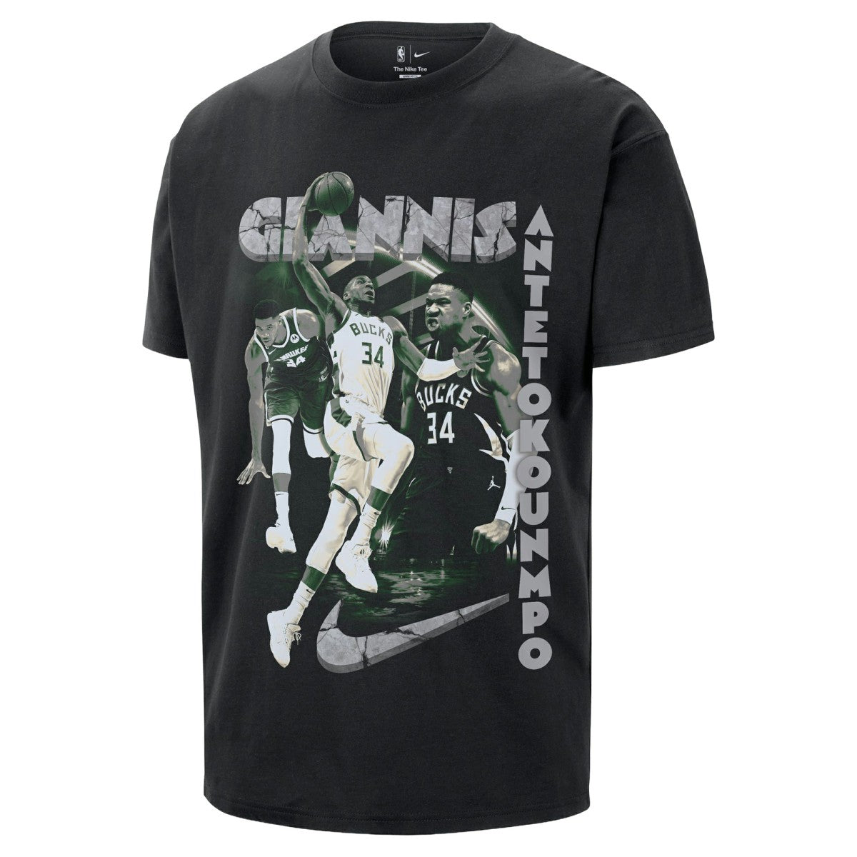 Giannis Antetokounmpo Milwaukee Bucks Unisex Athlete T-Shirt Black - Nike