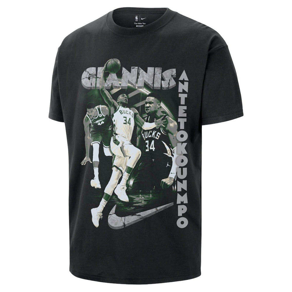 Giannis Antetokounmpo Milwaukee Bucks Unisex Athlete T-Shirt Black - Nike