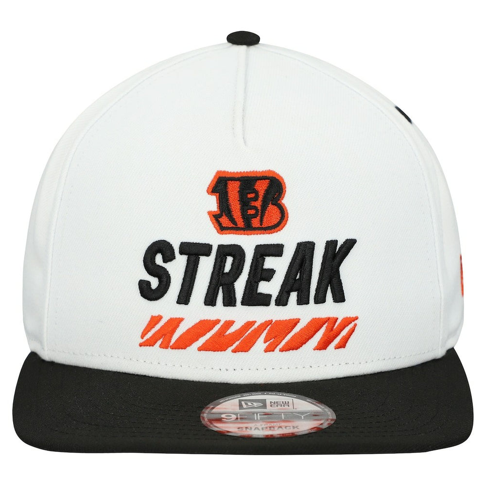 Cincinnati Bengals New Era STREAK Season Ticket Member 9FIFTY A-Frame Snapback Hat - White Hats