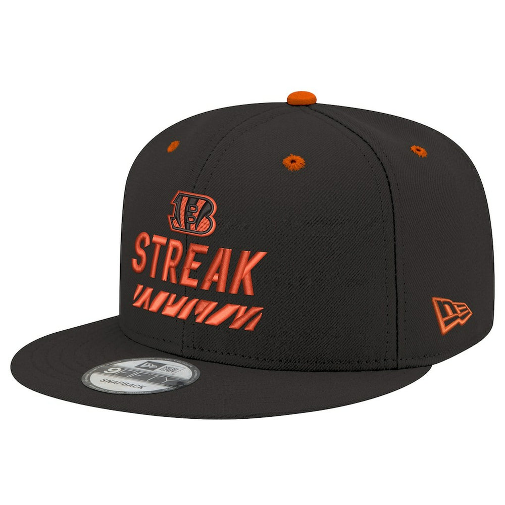 Cincinnati Bengals New Era STREAK Season Ticket Member 9FIFTY Snapback Hat - Black Hats