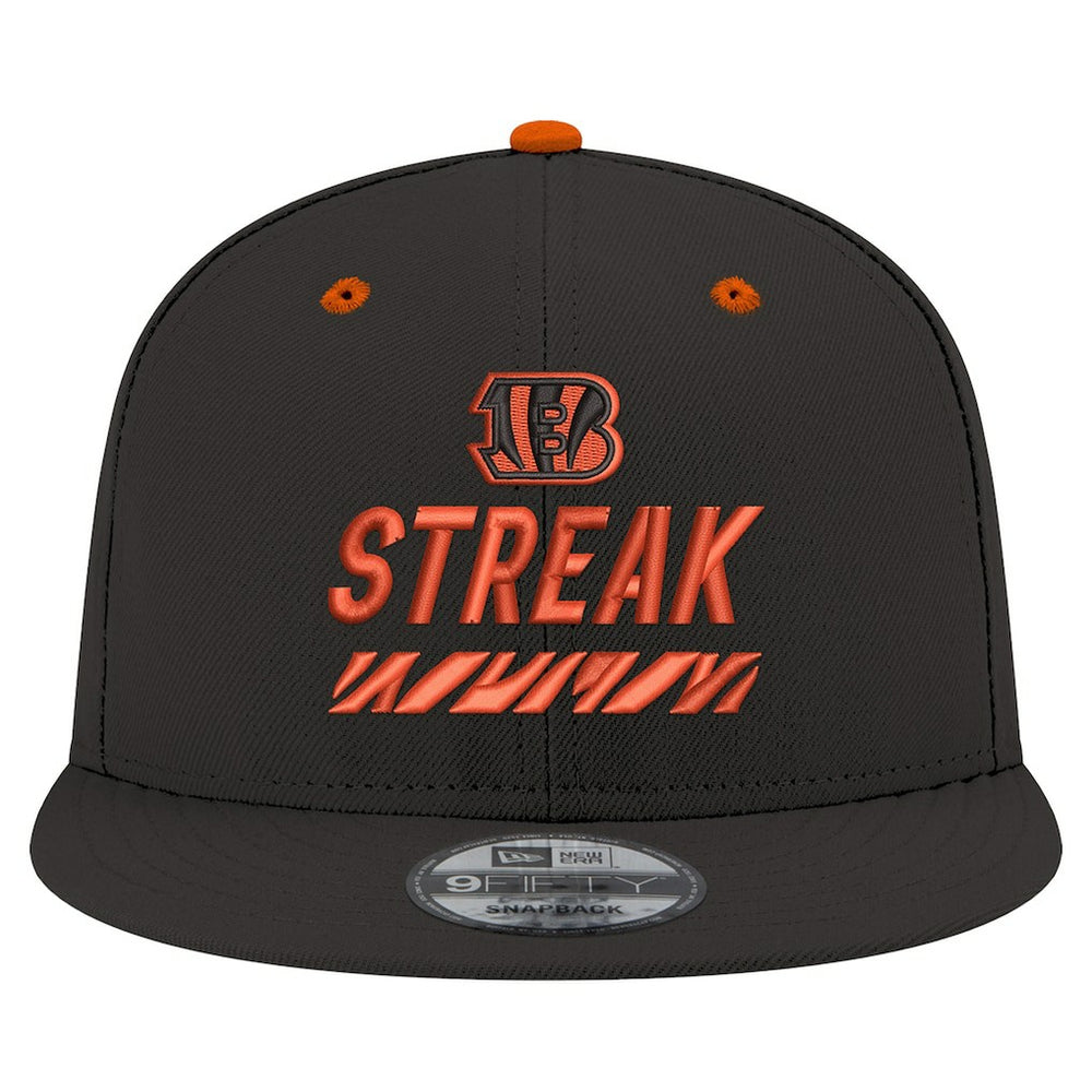 Cincinnati Bengals New Era STREAK Season Ticket Member 9FIFTY Snapback Hat - Black Hats