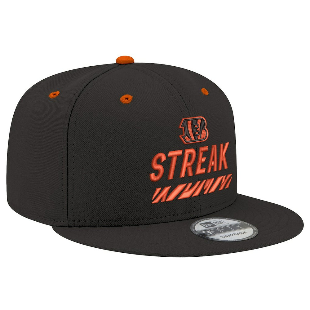 Cincinnati Bengals New Era STREAK Season Ticket Member 9FIFTY Snapback Hat - Black Hats