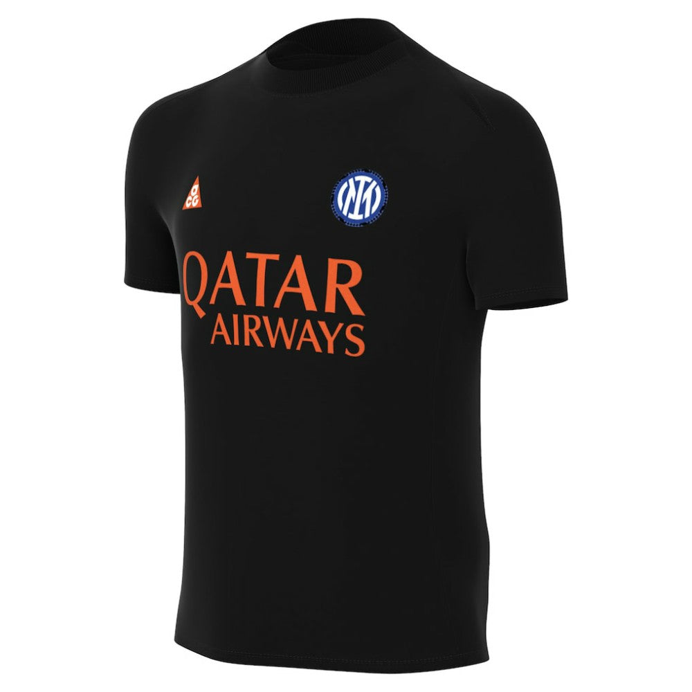 Inter Milan Youth Pre-Match Dri-FIT Top Black - Nike