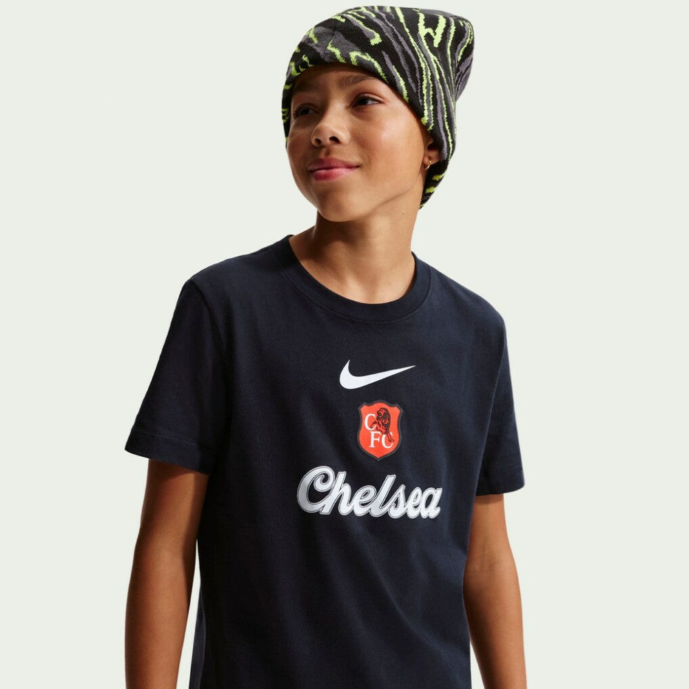 Chelsea Youth Crest T-Shirt Black - Nike online