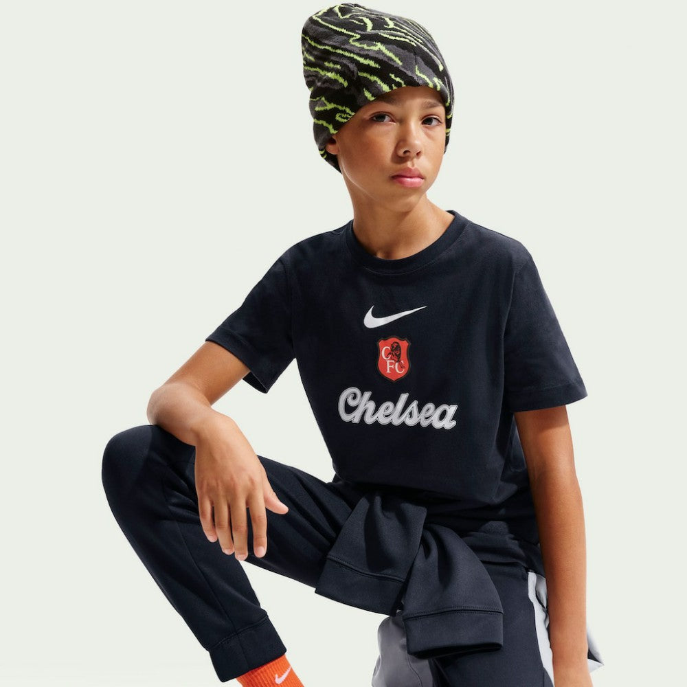 Chelsea Youth Crest T-Shirt Black - Nike online