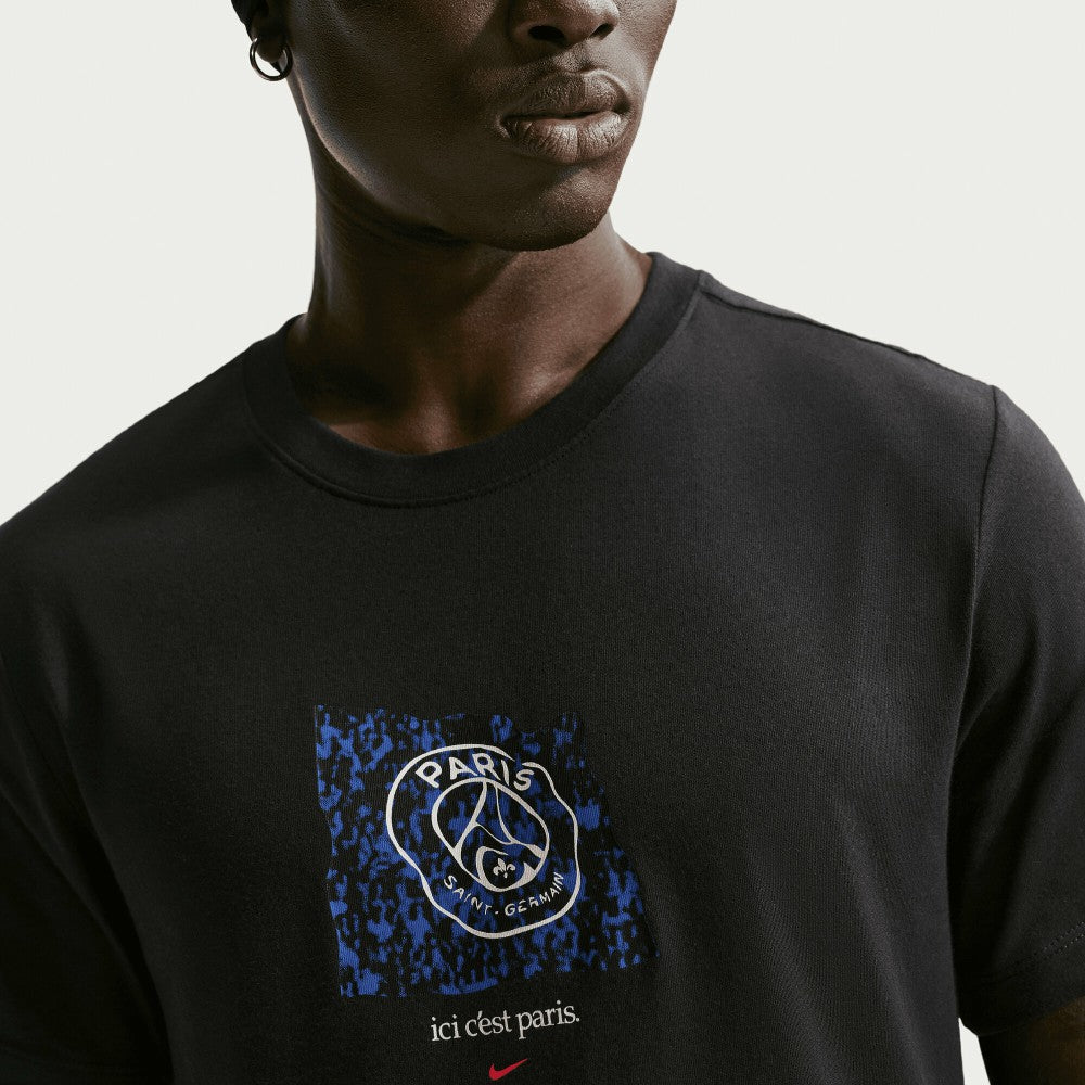 Paris Saint-Germain Men's Banner T-Shirt Black - Nike cheap