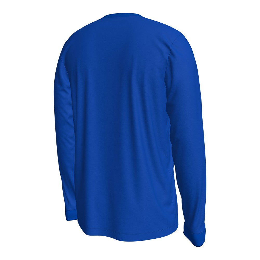 Inter Milan Wordmark Long Sleeve T-Shirt Blue - Nike