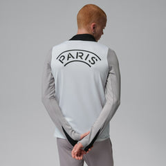 Paris Saint-Germain Jordan Brand Men's Strike Drill Quarter-Zip Long Sleeve Dri-FIT Top White - Jordan outlet