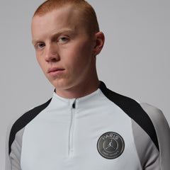 Paris Saint-Germain Jordan Brand Men's Strike Drill Quarter-Zip Long Sleeve Dri-FIT Top White - Jordan outlet