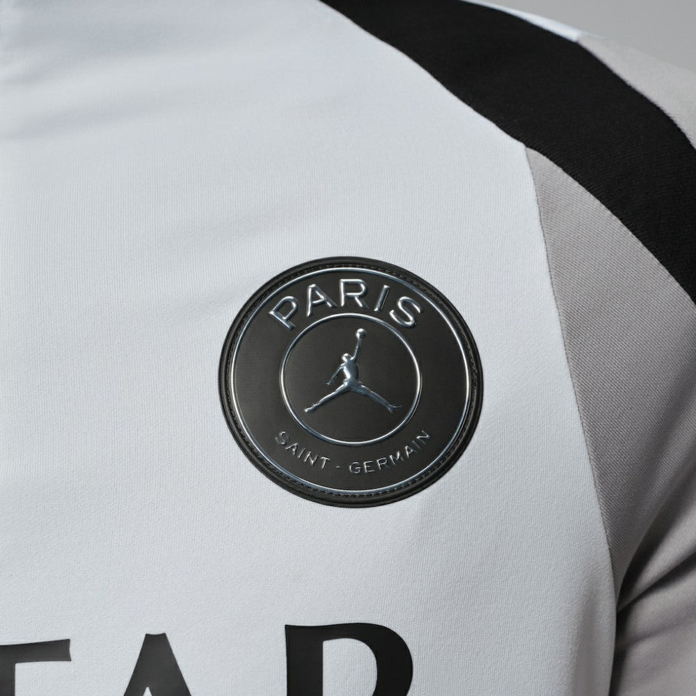 Paris Saint-Germain Jordan Brand Men's Strike Drill Quarter-Zip Long Sleeve Dri-FIT Top White - Jordan outlet