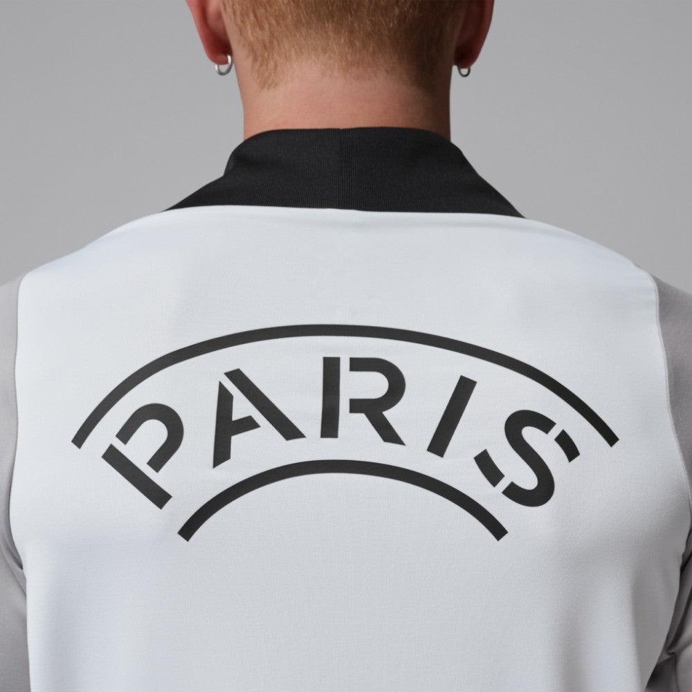 Paris Saint-Germain Jordan Brand Men's Strike Drill Quarter-Zip Long Sleeve Dri-FIT Top White - Jordan outlet