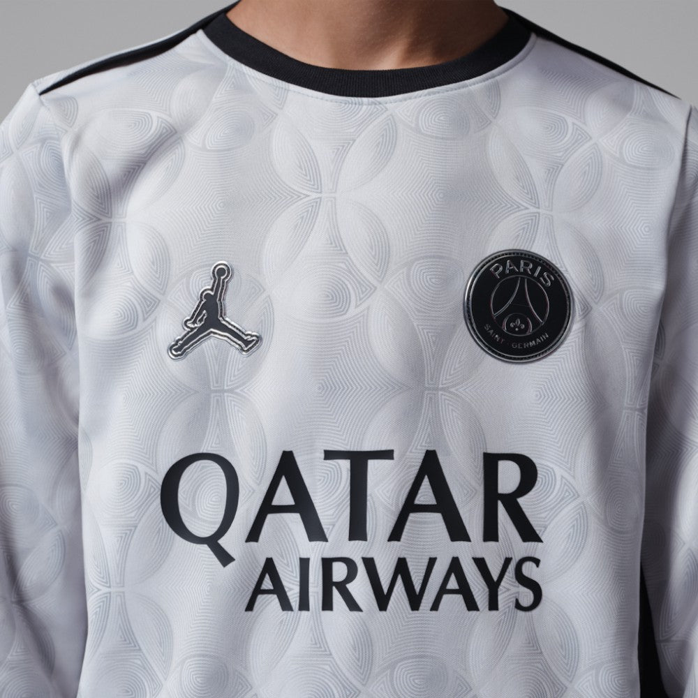 Paris Saint-Germain Jordan Brand Youth Long Sleeve Pre-Match Dri-FIT Top Gray - Jordan on sale