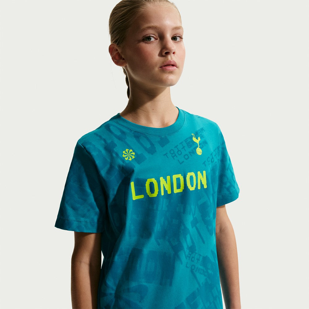 Tottenham Hotspur Youth 2025/26 London T-Shirt Blue - Nike outlet