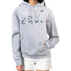 Philadelphia Eagles G-III 4Her by Carl Banks Women's Shadow Logo Fleece Pullover Hoodie - Gray Hoodies