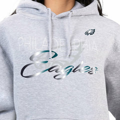 Philadelphia Eagles G-III 4Her by Carl Banks Women's Shadow Logo Fleece Pullover Hoodie - Gray Hoodies
