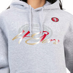 San Francisco 49ers G-III 4Her by Carl Banks Women's Shadow Logo Fleece Pullover Hoodie - Gray Hoodies
