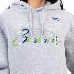 Seattle Seahawks G-III 4Her by Carl Banks Women's Shadow Logo Fleece Pullover Hoodie - Gray Hoodies