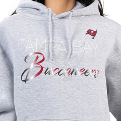 Tampa Bay Buccaneers G-III 4Her by Carl Banks Women's Shadow Logo Fleece Pullover Hoodie - Gray Hoodies