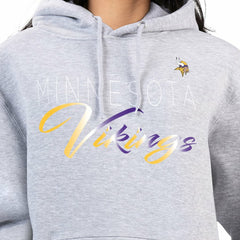 Minnesota Vikings G-III 4Her by Carl Banks Women's Shadow Logo Fleece Pullover Hoodie - Gray Hoodies