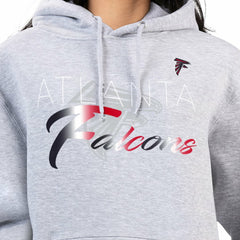 Atlanta Falcons G-III 4Her by Carl Banks Women's Shadow Logo Fleece Pullover Hoodie - Gray Hoodies
