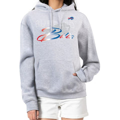 Buffalo Bills G-III 4Her by Carl Banks Women's Shadow Logo Fleece Pullover Hoodie - Gray Hoodies