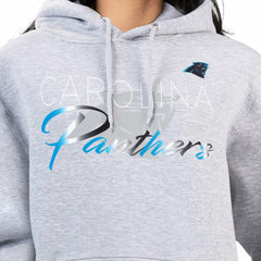 Carolina Panthers G-III 4Her by Carl Banks Women's Shadow Logo Fleece Pullover Hoodie - Gray Hoodies