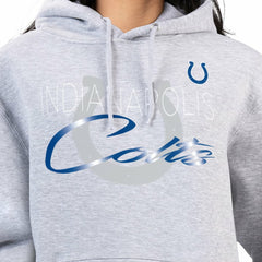 Indianapolis Colts G-III 4Her by Carl Banks Women's Shadow Logo Fleece Pullover Hoodie - Gray Hoodies