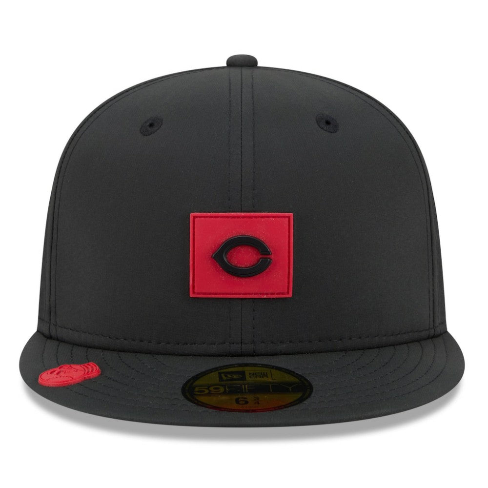 Cincinnati Reds New Era 2026 Clubhouse 59FIFTY Fitted Hat - Black Hats