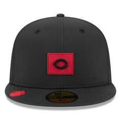 Cincinnati Reds New Era 2026 Clubhouse 59FIFTY Fitted Hat - Black Hats
