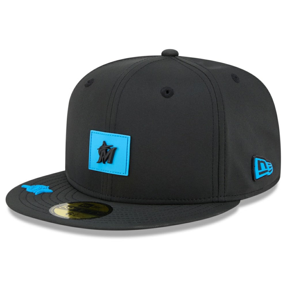 Miami Marlins New Era 2026 Clubhouse 59FIFTY Fitted Hat - Black Hats
