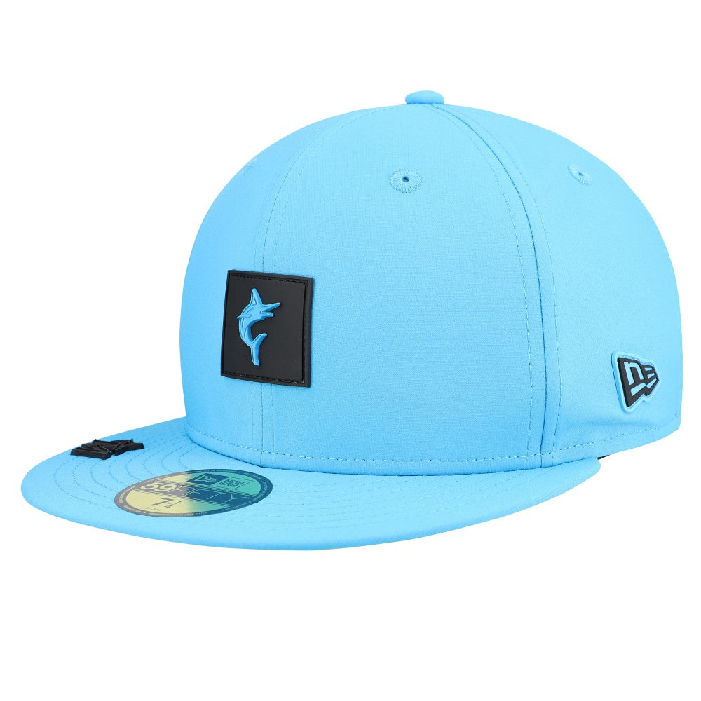 Miami Marlins New Era 2026 Clubhouse Alternate 59FIFTY Fitted Hat - Blue Hats