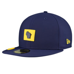 Milwaukee Brewers New Era 2026 Clubhouse Alternate 59FIFTY Fitted Hat - Navy Hats
