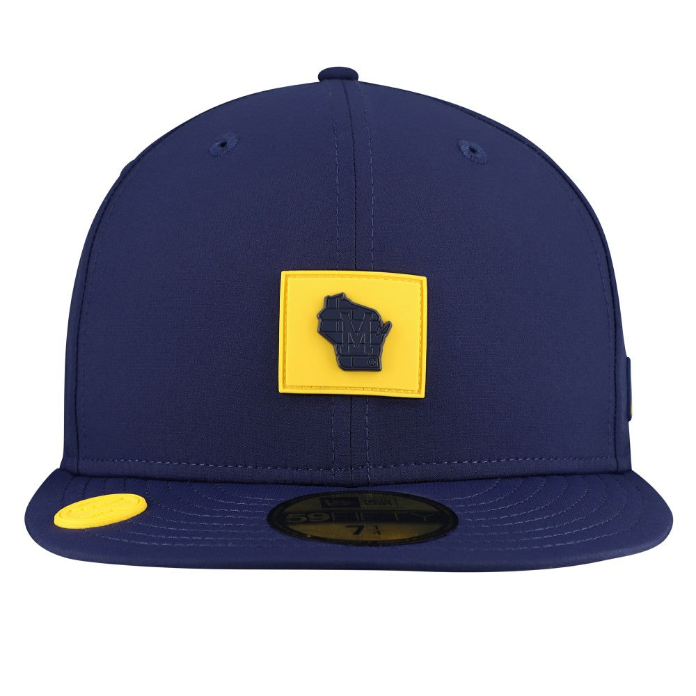 Milwaukee Brewers New Era 2026 Clubhouse Alternate 59FIFTY Fitted Hat - Navy Hats