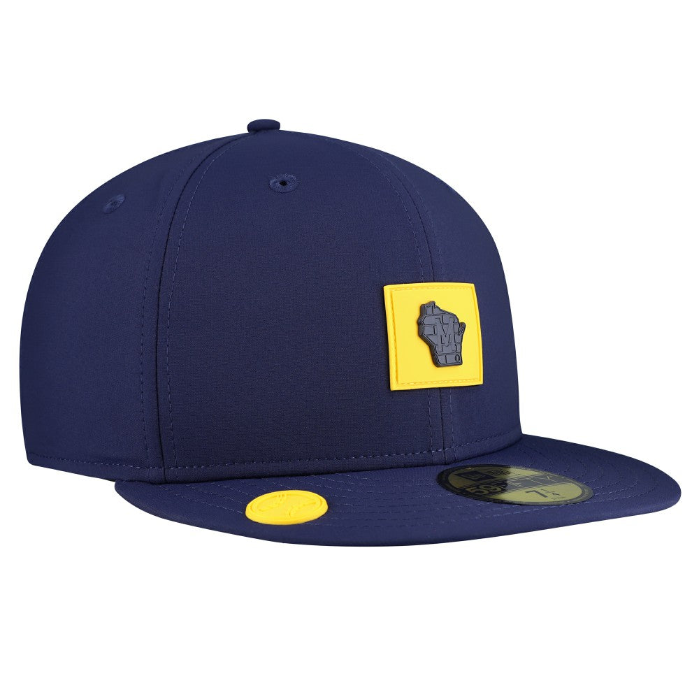 Milwaukee Brewers New Era 2026 Clubhouse Alternate 59FIFTY Fitted Hat - Navy Hats