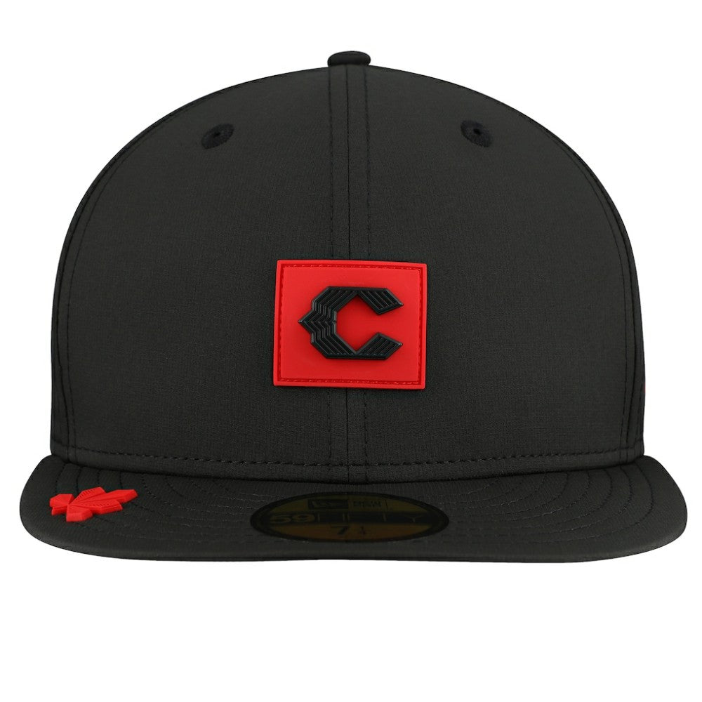 Cincinnati Reds New Era 2026 Clubhouse Alternate 59FIFTY Fitted Hat - Black Hats