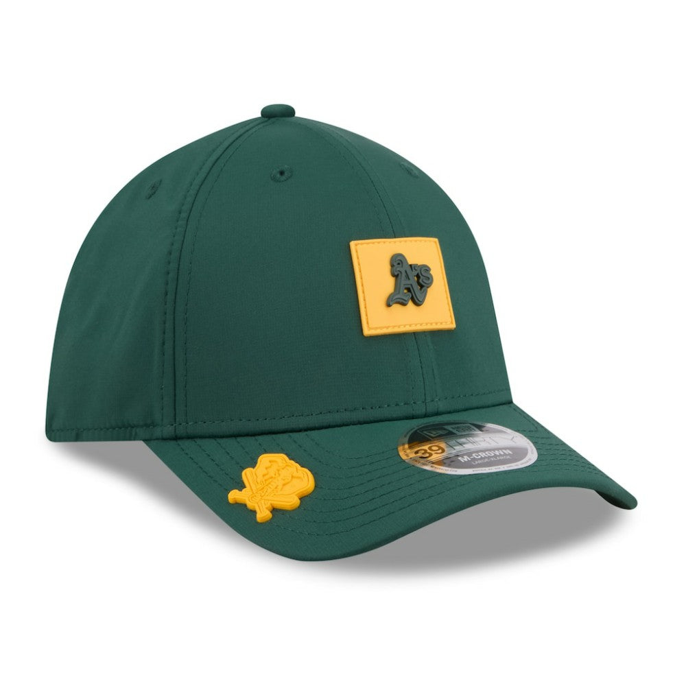 Athletics New Era 2026 Clubhouse M-Crown 39THIRTY Flex Hat - Green Hats