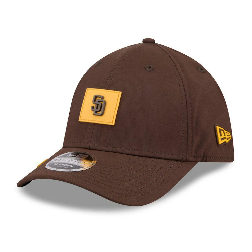San Diego Padres New Era 2026 Clubhouse M-Crown 39THIRTY Flex Hat - Brown Hats