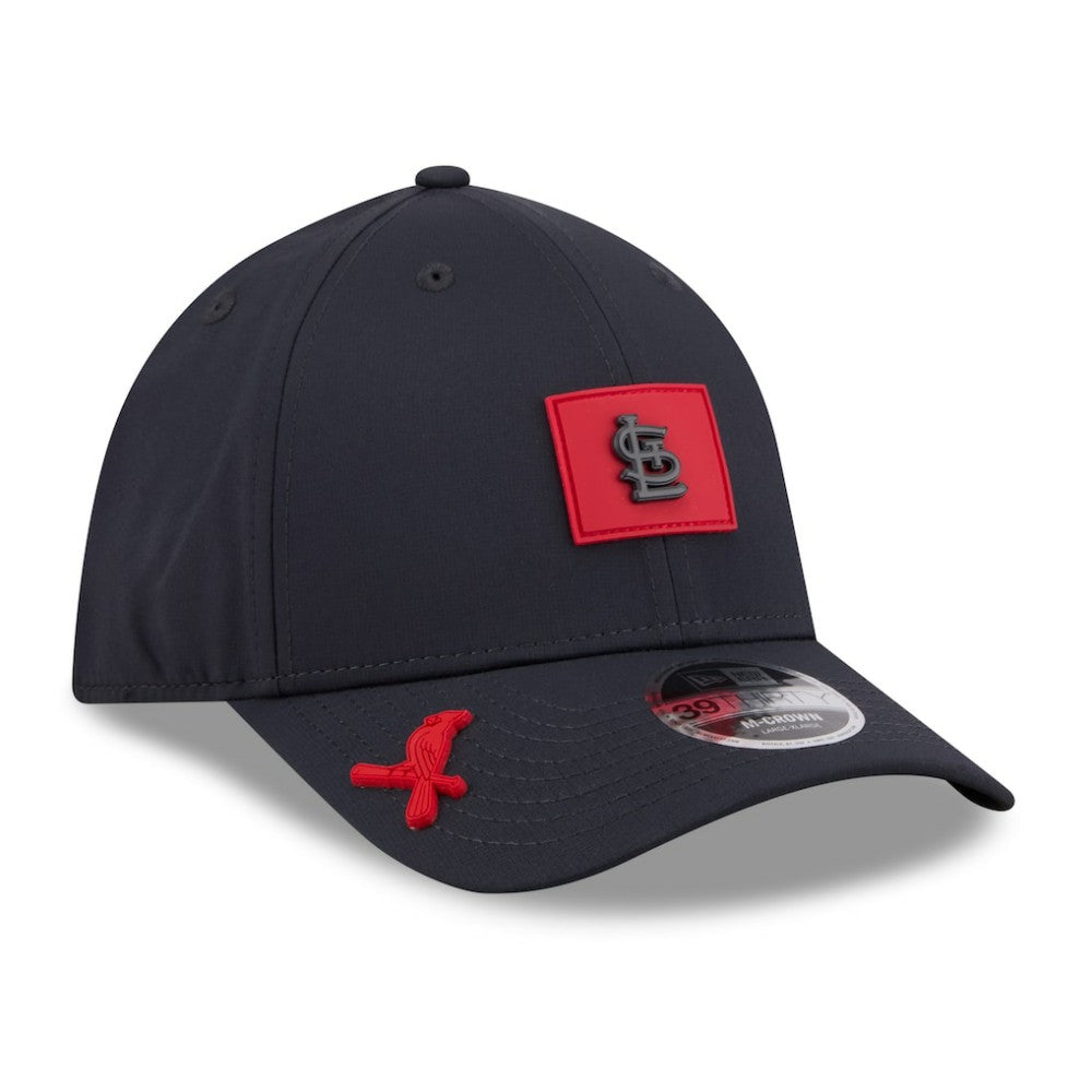 St. Louis Cardinals New Era 2026 Clubhouse M-Crown 39THIRTY Flex Hat - Navy Hats