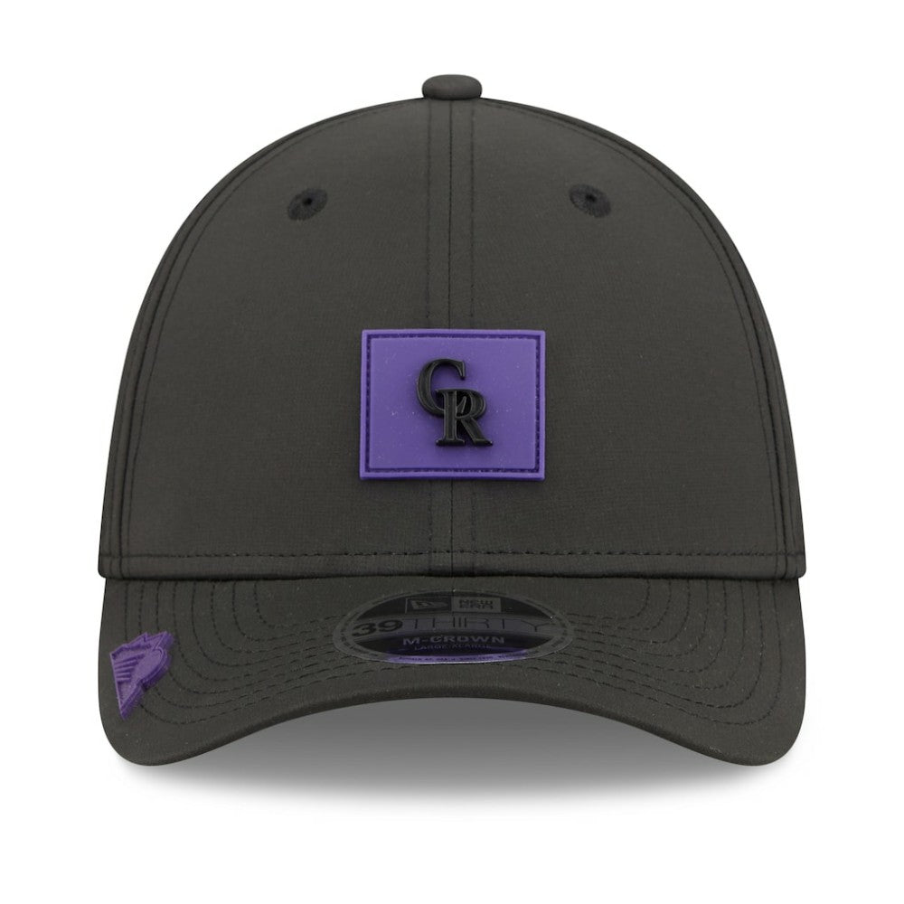 Colorado Rockies New Era 2026 Clubhouse M-Crown 39THIRTY Flex Hat - Black Hats