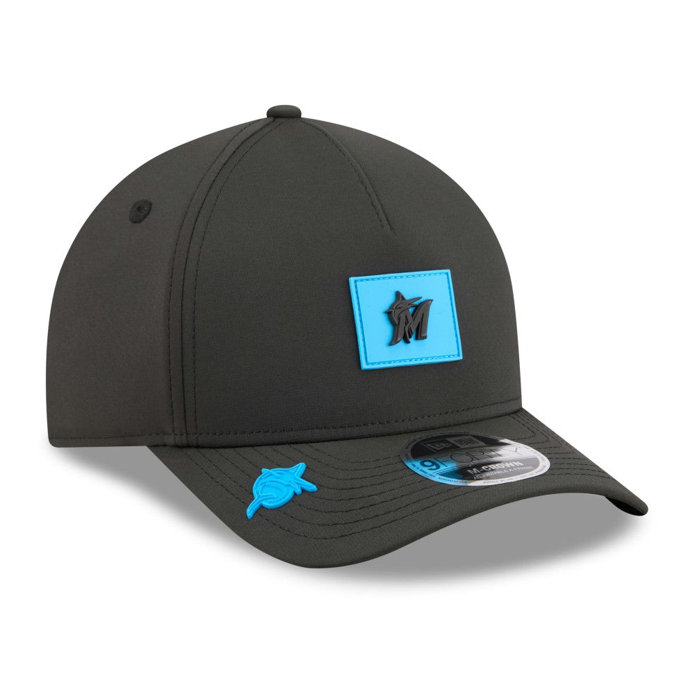 Miami Marlins New Era 2026 Clubhouse 9FORTY A-Frame Adjustable Hat - Black Hats