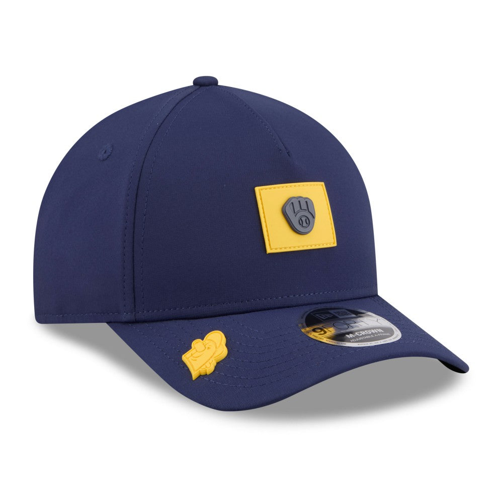 Milwaukee Brewers New Era 2026 Clubhouse 9FORTY A-Frame Adjustable Hat - Navy Hats