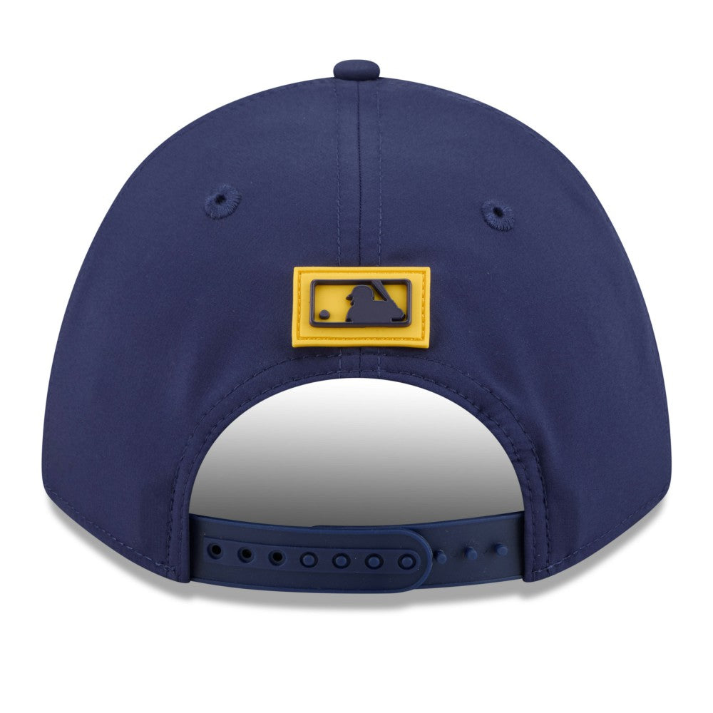 Milwaukee Brewers New Era 2026 Clubhouse 9FORTY A-Frame Adjustable Hat - Navy Hats