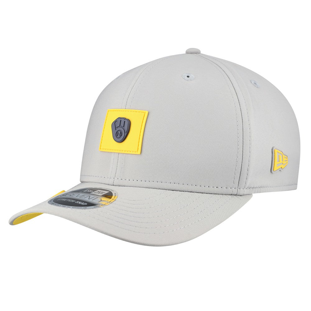 Milwaukee Brewers New Era 2026 Clubhouse 9SEVENTY Adjustable Hat - Gray Hats