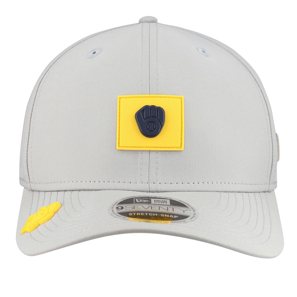 Milwaukee Brewers New Era 2026 Clubhouse 9SEVENTY Adjustable Hat - Gray Hats