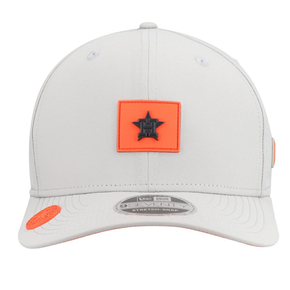 Houston Astros New Era 2026 Clubhouse 9SEVENTY Adjustable Hat - Gray Hats
