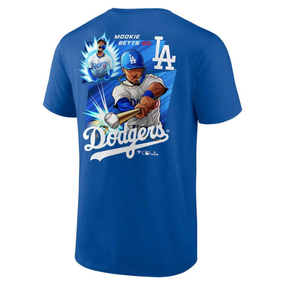Mookie Betts Los Angeles Dodgers Anime Graphic T-Shirt - Royal T-shirts
