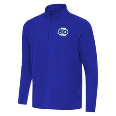 Seattle Seahawks Antigua 50th Season Intent Quarter-Zip Pullover - Royal Pullover