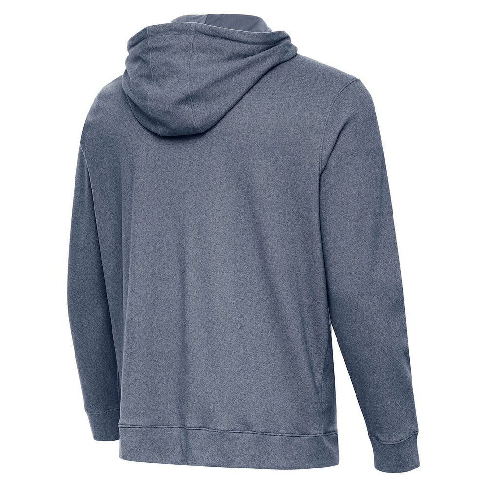 Seattle Seahawks Antigua 50th Season Cloud Pullover Hoodie - Heather Navy Hoodies